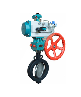 Pneumatic switch butterfly valve
